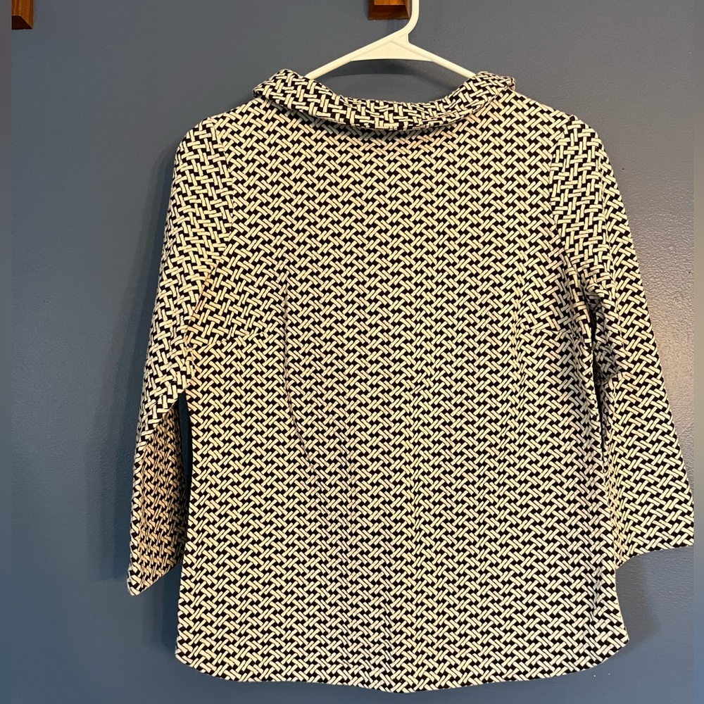 Talbots, Small knit top, with high neckline and delicate buttons down the back